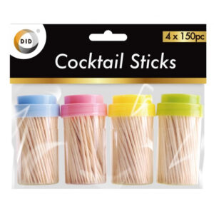 Set of Four Packs of 150 Cocktail Sticks