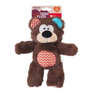 Tough Rope Core Bear Toy in Rosewood