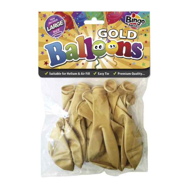 Gold Balloons 16 pack
