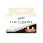 LED Flickering Tealights 3pk