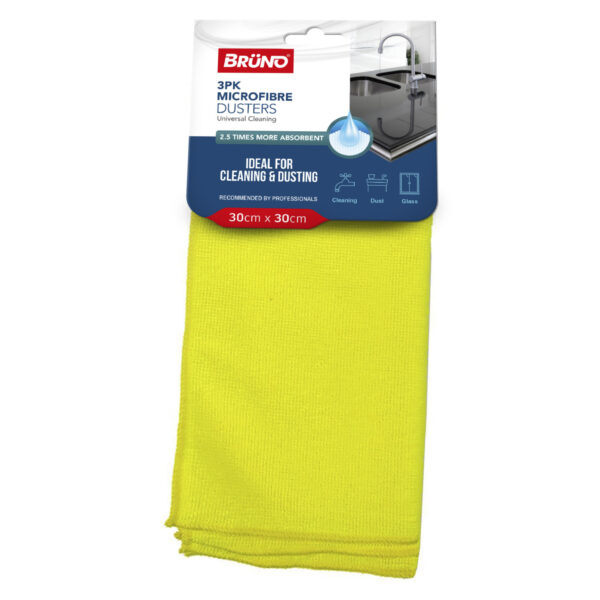 Micro Fiber Yellow Cloth 3 pack