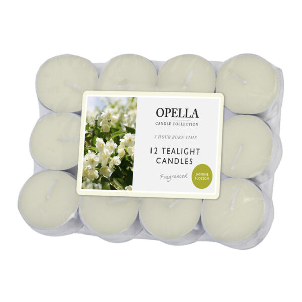 Opella Tealight Candle 12pk Jasmine
