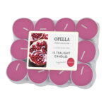 Opella Tealight Candle 12pk Pomegranate