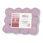 Opella Tealight Candle 12pk Sunset Pink