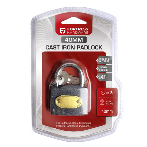 Pad lock Cast Iron 40mm