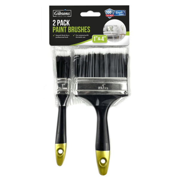 Paint Brush 2 pack 1" 4"