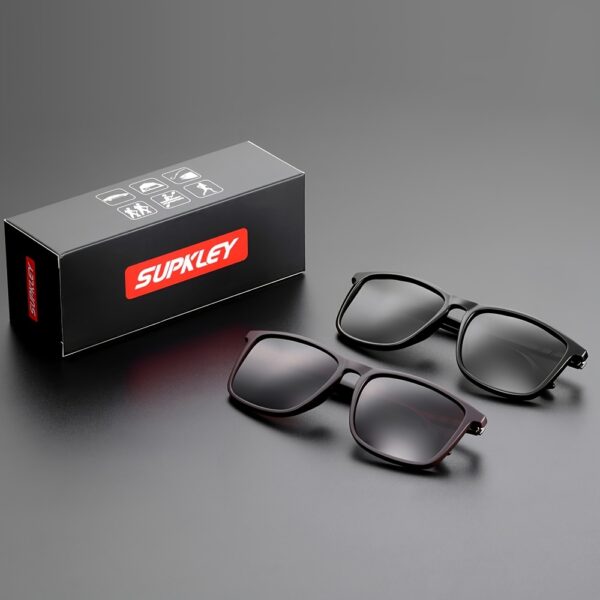 SUPKLEY Men'S Sports Sunglasses with Polarization, Lightweight Square Design, Comfortable Fit, Eyewear Accessory Comes with Original Packaging - Image 11