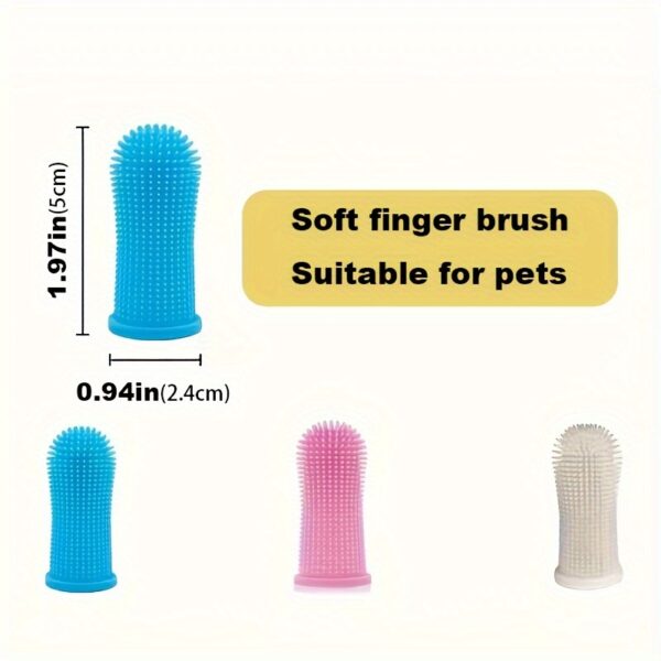 Super Soft Silicone Toothbrush - Perfect For Cleaning Your Dog Or Cat's Teeth! - Image 2