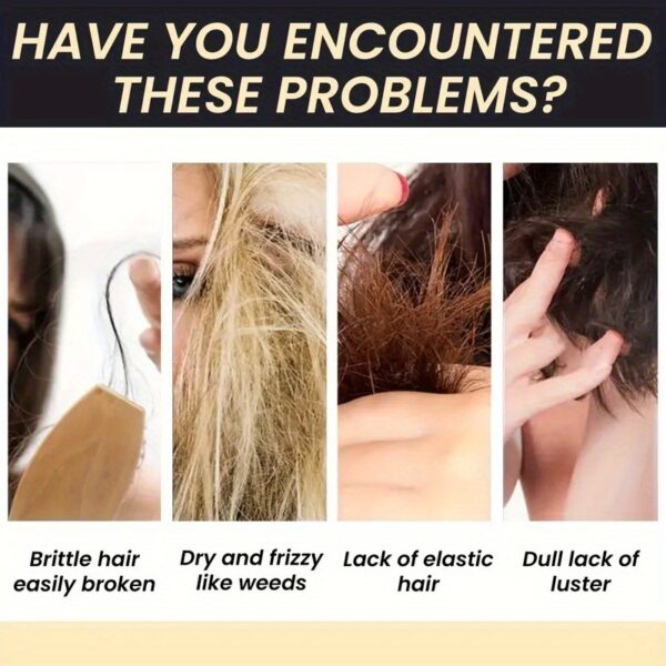 Keratin Hair Mask, Moisturizing Hair Mask For Damaged Dry Hair, Healthy Hair Penetrates Root To Tip - Image 10