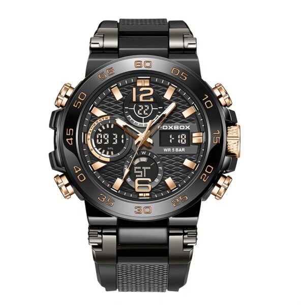 Men'S Dual Display Digital Military Quartz Watch Featuring an Alarm Clock, Chronograph, And Multifunctional Luminous Capabilities, Ideal for Students And Outdoor Activities Like Hiking Or Schooling. - Image 7