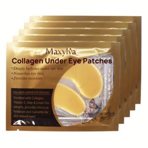 [Hydrating Moisturizing] Maxylva Collagen Under Eye Patches | Hydrating & Moisturizing | Alcohol-Free | Ideal for All Skin Types | Eye Care