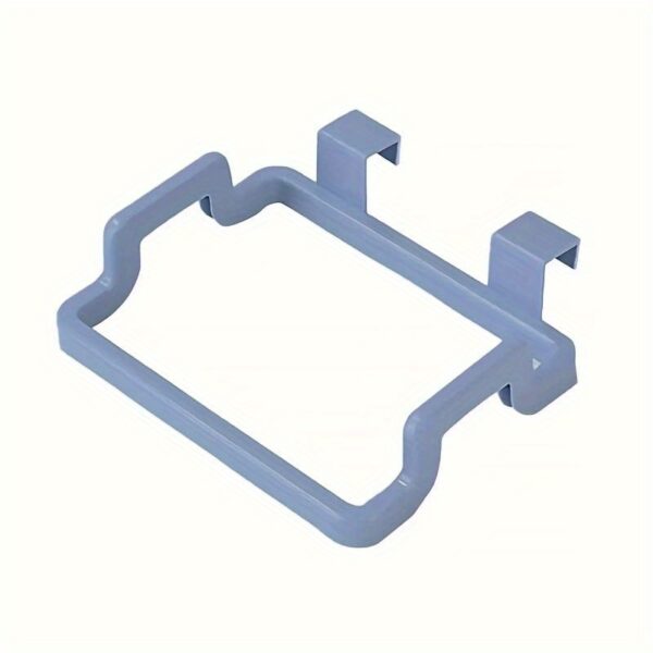 Reusable Plastic 1pc Over-the-Cabinet Garbage Container - Bag Holder Rack For Kitchen, Pantry, Garage & Bathroom - Image 5