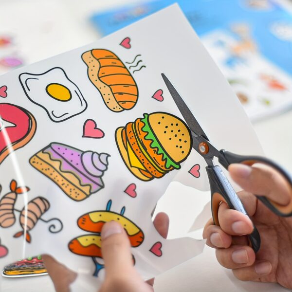 Glossy Waterproof Vinyl Sticker Sheets - 10 Sheets A4 Size (8.3 x 11.7 inches) - Self-adhesive, Compatible with Inkjet & Laser Printers - Image 5
