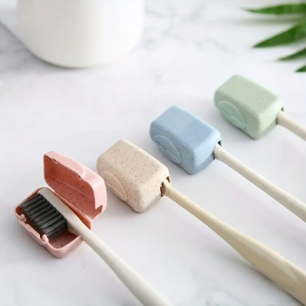 4pcs Multi-Color PVC Toothbrush Head Covers - Portable, Durable Protection for Electric & Manual Brushes, Ideal for Travel & Daily Use - Image 12
