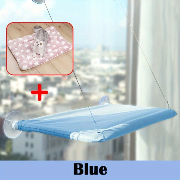 Ultra-Soft Cat Window Hammock Bed - Cozy Cloud-Like Perch for Feline Naptime - Securely Mounted, Enhances Cats View - Perfect Space-Saving Solution for Cat Lovers - Image 10