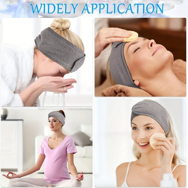 [Popular Choice] Double-sided Hair Tie with Ant Cloth for Washing Face and Removing Makeup, Women's Hairband for Sports and Yoga - Image 4