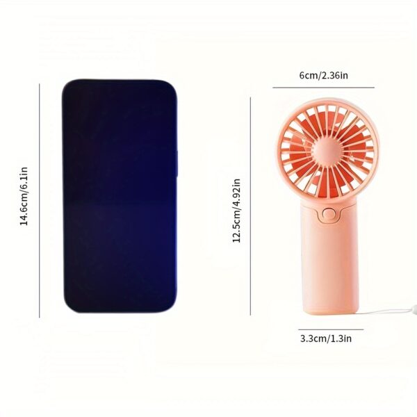Battery Operated Mini Portable Fan, Lightweight Handheld Fan - Ideal For Office, Outdoor, Traveling And Camping - Stay Cool Anytime, Anywhere! (Requires AAA Batteries, Not Included) - Image 8