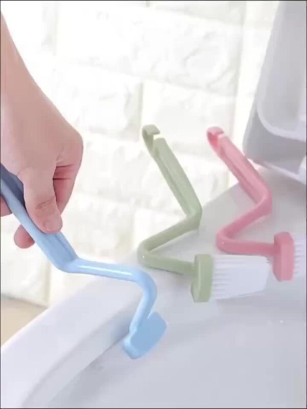 1pc V-shaped Toilet Brush, Small Toilet Brush, No Dead Corner Cleaning Brush, The Household Bathroom Artifact, Can Turn The Toilet Elbow To Hang On The Wall SS - Image 12