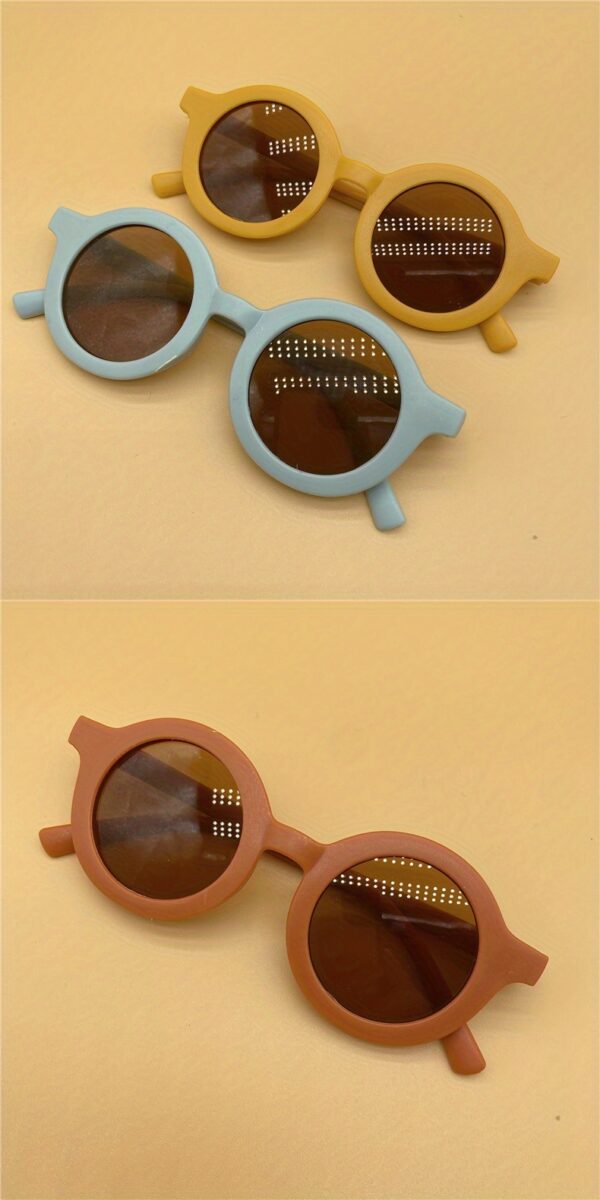 La Dearchuu Kids Fashion Fashion Glasses with Decorative Lenses, Lightweight Plastic Frame, 4 Colors (Beige/Teal/Orange/Yellow) for, Parties, Photo Shoots & Holiday Gifts, Kids Party Eyewear - Image 27