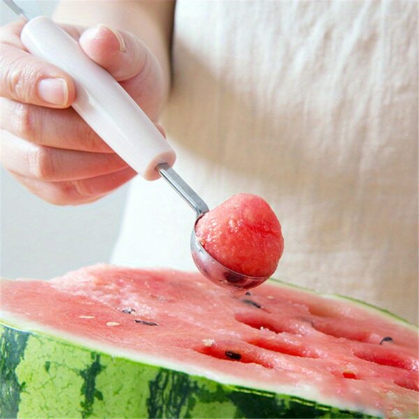 1pc, Stainless Steel Fruit Ball Digger, Reusable Watermelon Spoon, Creative Melon Baller Scoop, Watermelon Ball Scoop, Watermelon Scoop, Kitchen Stuff, Kitchen Gadgets, Kitchen Supplies - Image 14
