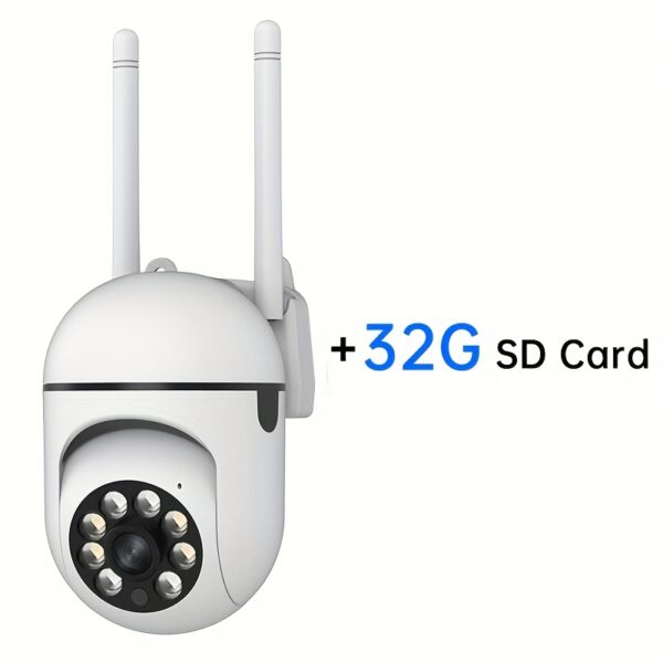 1pc JOOAN Wireless Security Camera, 1080P HD Indoor/Outdoor Cam with Color Night Vision, 2-Way Audio, PTZ Technology, Wall Hanging, App Control, Audio & Motion Alerts, USB Powered, 1920x1080 Resolution, Wi-Fi Smart Home Security Camera with Motion Trackin - Image 5