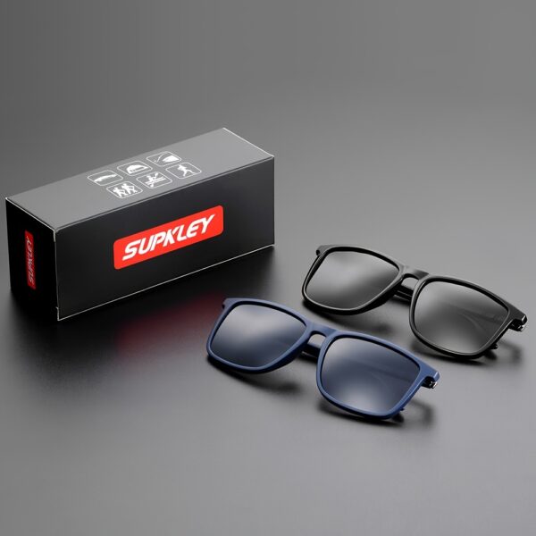 SUPKLEY Men'S Sports Sunglasses with Polarization, Lightweight Square Design, Comfortable Fit, Eyewear Accessory Comes with Original Packaging - Image 14