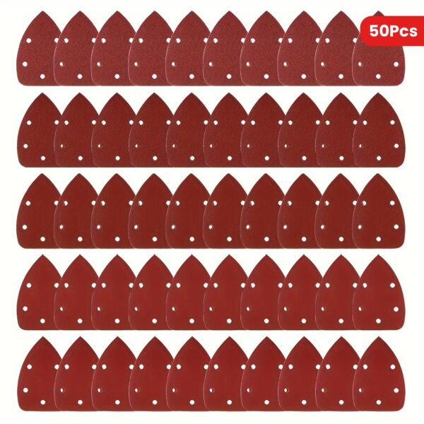 50pcs Mouse Shape 5-hole Sanding Paper, Get Professional Results with 40, 80, 120, 180 & 240 Grits - Image 16