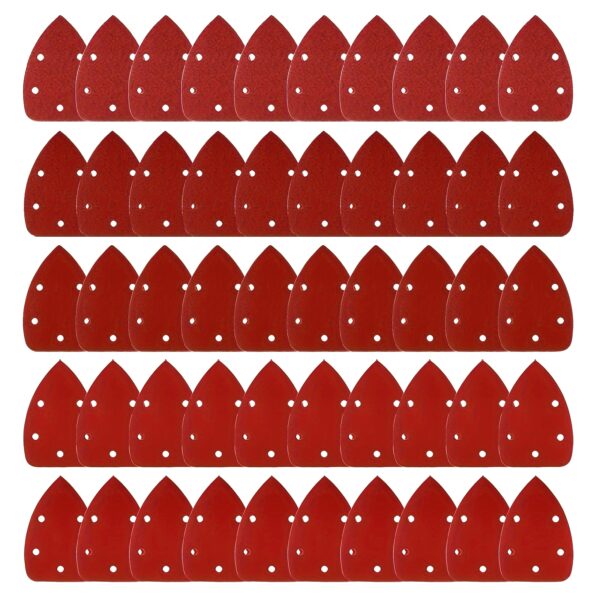 50pcs Mouse Shape 5-hole Sanding Paper, Get Professional Results with 40, 80, 120, 180 & 240 Grits - Image 14