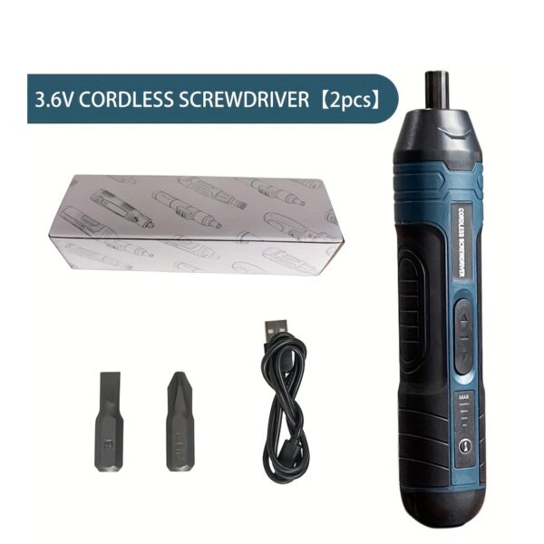 3.6V lithium cordless screwdriver Cordless Electric Screwdriver Set Power Screwdriver 4 torque setting - Image 20