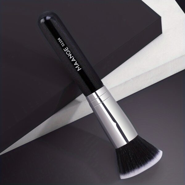 MAANGE Flawless Foundation Brush - Large Flat Top, Ultra-Soft Nylon Bristles for Seamless, Quick Application - Fragrance-Free, Ideal for All Skin Types - Black Handle, MAANGE - Image 23