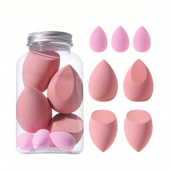 7Pcs Makeup Sponge Beauty Blender Set With 1 Storage Box Soft Wet And Dry Use Blender Sponge For Liquid Cream And Powder - Image 9