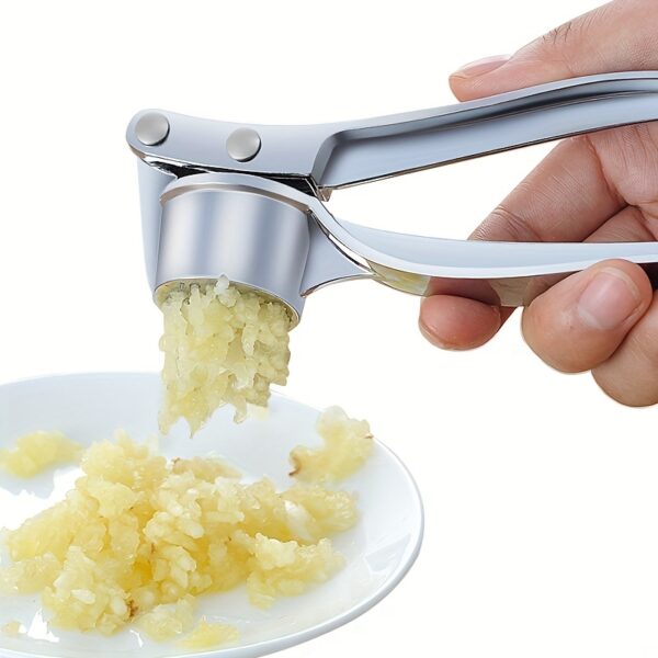 1 Piece metal Garlic Press Manually Crusher Handheld Ginger Kitchen Tools Kitchen Accessories - Image 2
