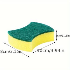 100/200pcs, Multifunctional Cleaning Sponge, Double-sided Scouring Pad for Home Cleaning, Dishwashing Sponge, Premium Kitchen Sponge, Durable Scratch-free Sponge Wipe, Super Absorbent, Cleaning Supplies, Cleaning Tools