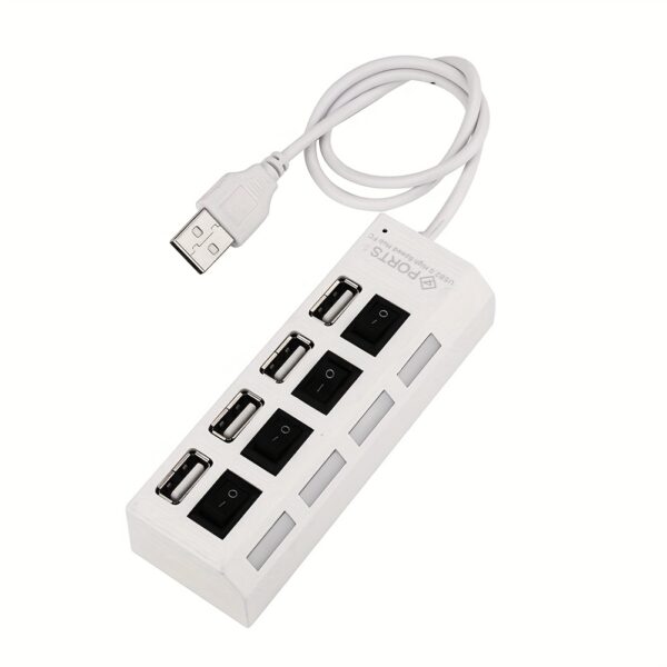 1 Pc 4-port/7-port USB Connector Computer Mouse Keyboard Memory Card Independent Switch Universal Hub - Image 3
