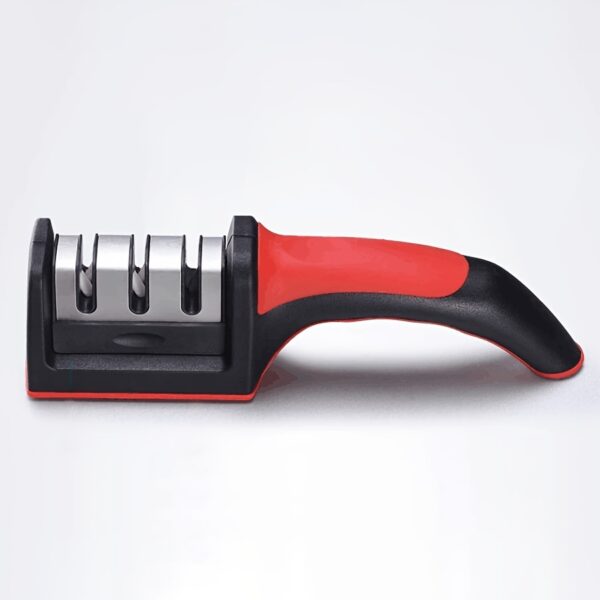 1pc, 3-in-1, Portable Knife Sharpener, Three Stage Knife Sharpener, Manual Knife Sharpener For Powerful Professional Chef's Kitchen, Knife Accessories - Image 6