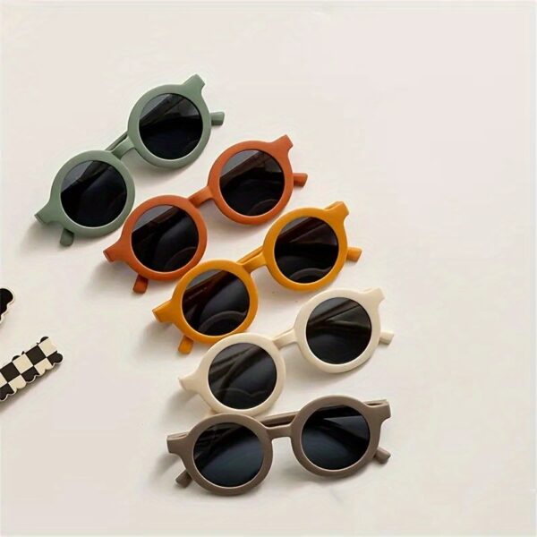 La Dearchuu Kids Fashion Fashion Glasses with Decorative Lenses, Lightweight Plastic Frame, 4 Colors (Beige/Teal/Orange/Yellow) for, Parties, Photo Shoots & Holiday Gifts, Kids Party Eyewear - Image 23