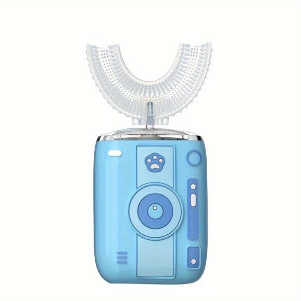 Cartoon-Themed Soundwave technology U-Shaped Electric Toothbrush with 6 Cleaning Modes, Rechargeable USB, Includes Brush Head - Perfect for Youngsters, U-shaped, Electric Toothbrush, Cartoon, Rechargeable, 6 Cleaning Modes - Image 6