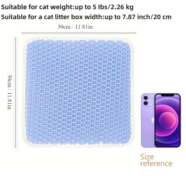 Honeycomb Double Layer Cat Litter Trapping Mat, Non-slip Washable Cat Cleaning Mat For Pet Toilet Kennel Litter Box - Image 12