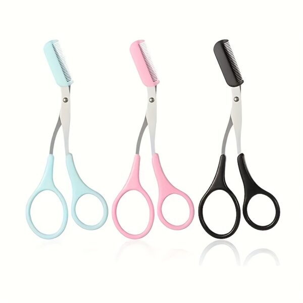 Eyebrow Trimmer Scissor With Comb Lady Woman Men Hair Removal Grooming Shaping Stainless Steel Eyebrow Remover Makeup Tool - Image 6