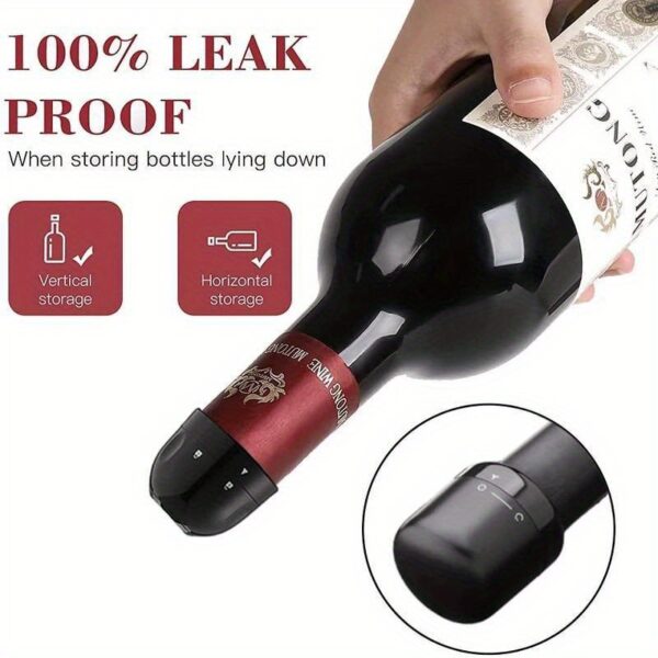 1pc/2pcs New Vacuum Wine Stoppers For Hotel Reusable Champagne Bottle Stoppers Wine Sealer Cap Set Leak-proof Preserver For Restaurant - Image 18