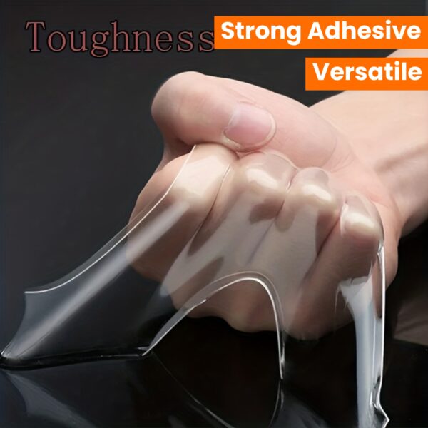 Versatile Transparent Double-Sided Tape - Reusable, Strong Adhesive for Home, Kitchen, Office & Car Use! - Image 16