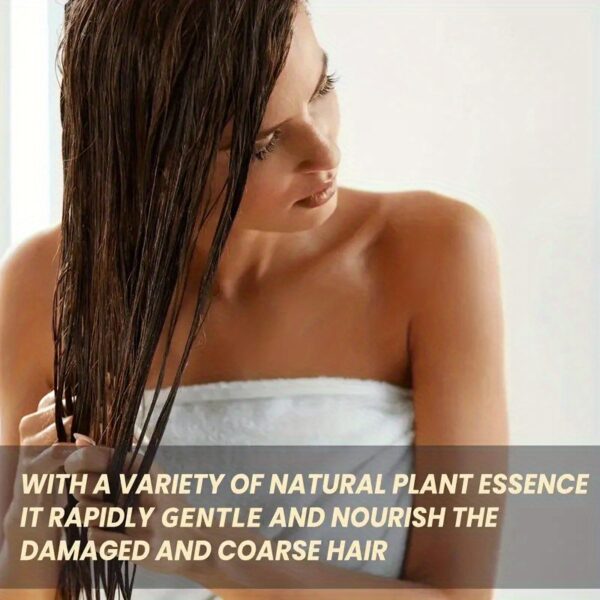 Keratin Hair Mask, Moisturizing Hair Mask For Damaged Dry Hair, Healthy Hair Penetrates Root To Tip - Image 13