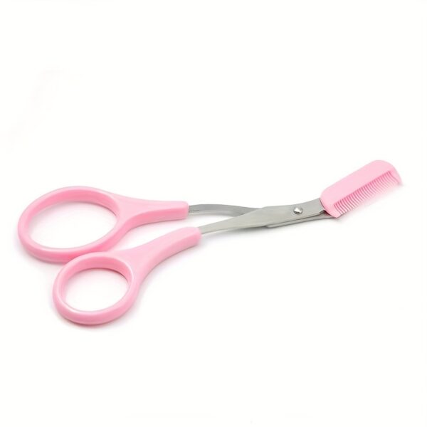 Eyebrow Trimmer Scissor With Comb Lady Woman Men Hair Removal Grooming Shaping Stainless Steel Eyebrow Remover Makeup Tool - Image 18