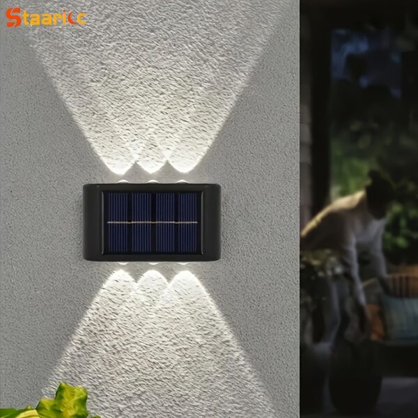 Staaricc 8/6/4/2pcs Solar Wall Light, Outdoor 6 LED Deck Lights, Wall Light, for Courtyard, Street, Fence, Garage, Garden Perfect Decoration - Image 12