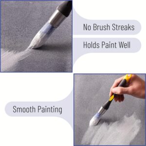 Easy-to-Clean Paint Edge Brush, 1.91 cm Precision Trimming Tool with Durable Plastic Handle and Synthetic Bristles for Smooth Edges and Cleaning