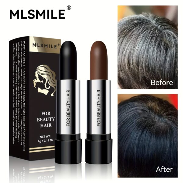 Disposable Hair Dye Pen, Temporary Hair Color Stick, Long-lasting Coverage Of White Grey Hair, Hair Color Touch-Up Stick