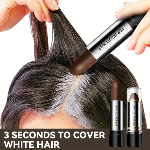 Disposable Hair Dye Pen, Temporary Hair Color Stick, Long-lasting Coverage Of White Grey Hair, Hair Color Touch-Up Stick - Image 8
