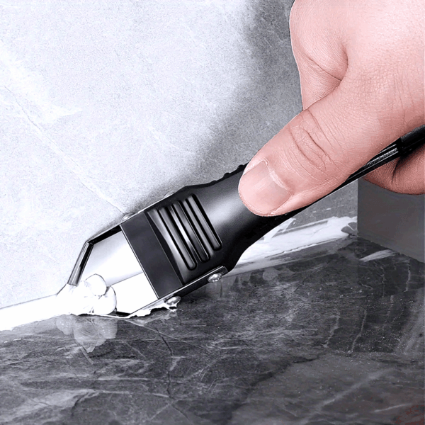 1pc Multi-Functional 5-in-1 Caulk Remover Tool Kit, Plastic Grout Scraper, Sealant Finishing & Glue Angle Scraper for Kitchen & Bathroom Renovations - Image 14