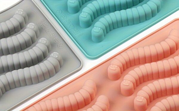 Vibrant Silicone Worm Mold - Non-Stick, Easy Release, BPA-Free, Perfect for Halloween Decorations, Cake Making, Gelatin, Gummies, Chocolate Crafting, and Creative Food Presentation - Image 26