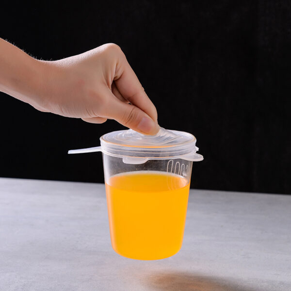 6 Silicone Stretch Lids, Reusable Durable Food Storage Covers for Bowls, Fits Most Containers in 6 Different Sizes, Dishwasher and Refrigerator Safe - Image 8